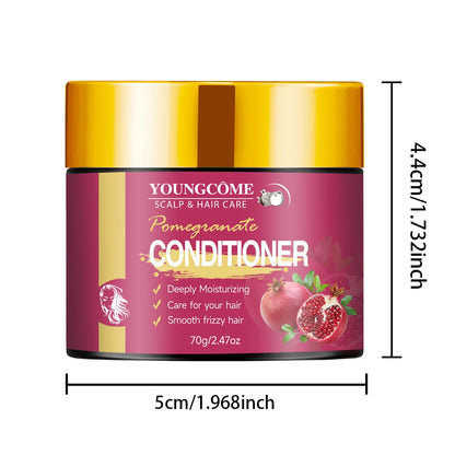 Pomegranate Conditioner,Moisturizing,Softens Glosses Hair,Repair & Nourish Hair Conditioner - Deep Moisturizing, Frizz Control