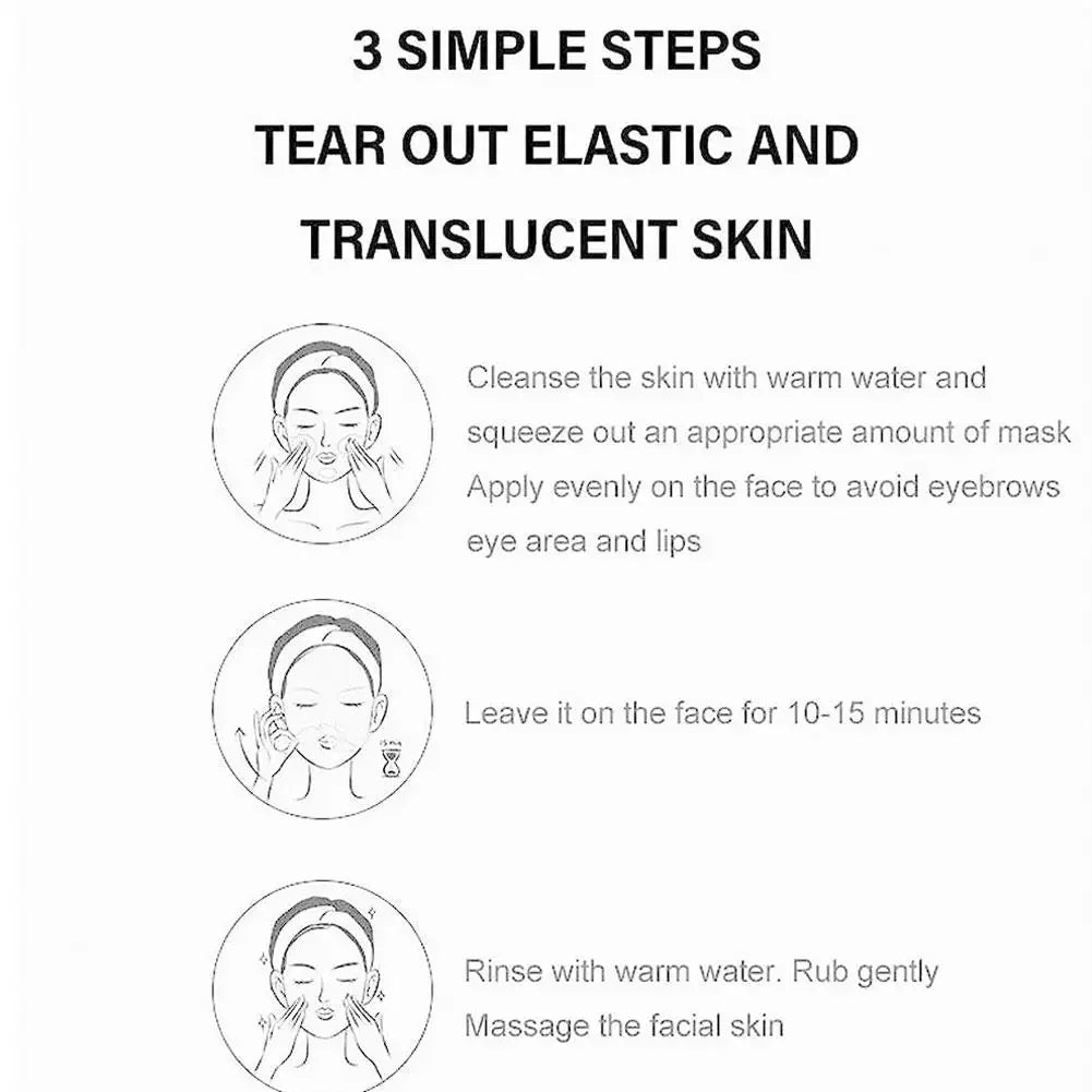 Gold Peel-Off Facial Mask | Deep Cleansing, Pore Tightening & Blackhead Removal | Brighten Skin & Cleanse Nose Pores | 80g