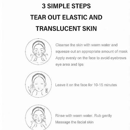 Gold Peel-Off Facial Mask | Deep Cleansing, Pore Tightening & Blackhead Removal | Brighten Skin & Cleanse Nose Pores | 80g
