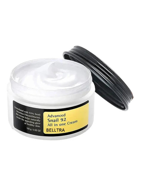 BELLTRA Advanced Snail 92 All-in-One Cream | Hydrating, Repairing & Glow-Boosting Skincare | 100g