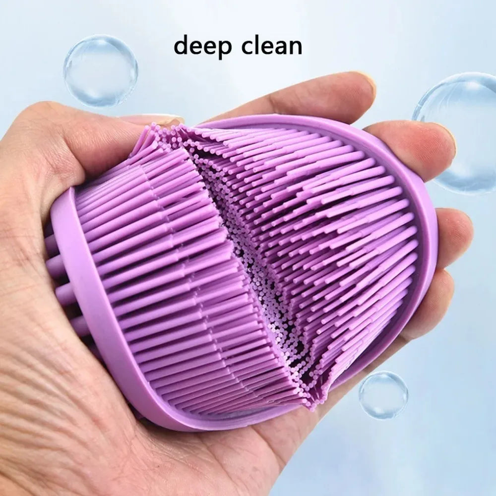 Silicone Body Scrubber Bath Shower Sponge Dry Bath Brush for Body Massager Bast Exfoliating Silicone Bathing Scrubber Body Brush