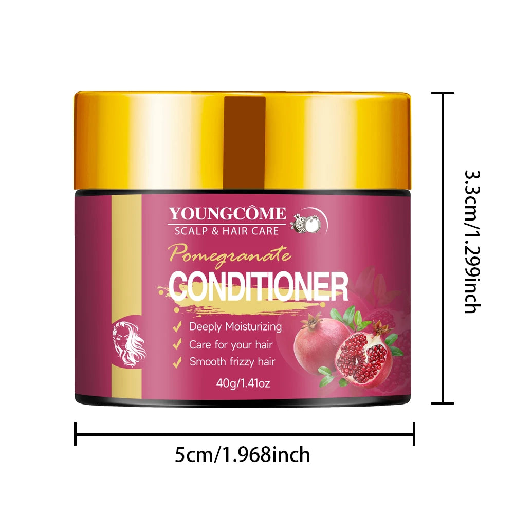 Pomegranate Conditioner,Moisturizing,Softens Glosses Hair,Repair & Nourish Hair Conditioner - Deep Moisturizing, Frizz Control