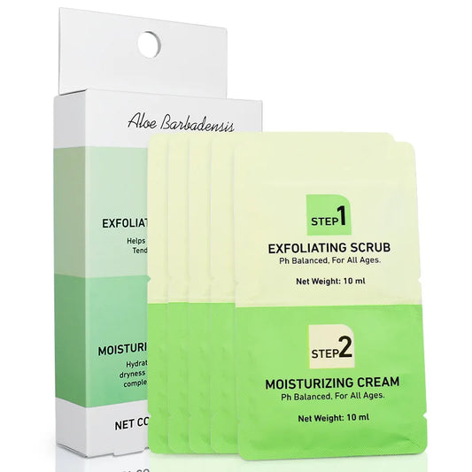 10ml Hand Exfoliating Scrub + 10ml Moisturizing Hand Cream Hydrating Deep Cleansing Nourishing Skin Walnut Aloe Vera Extract