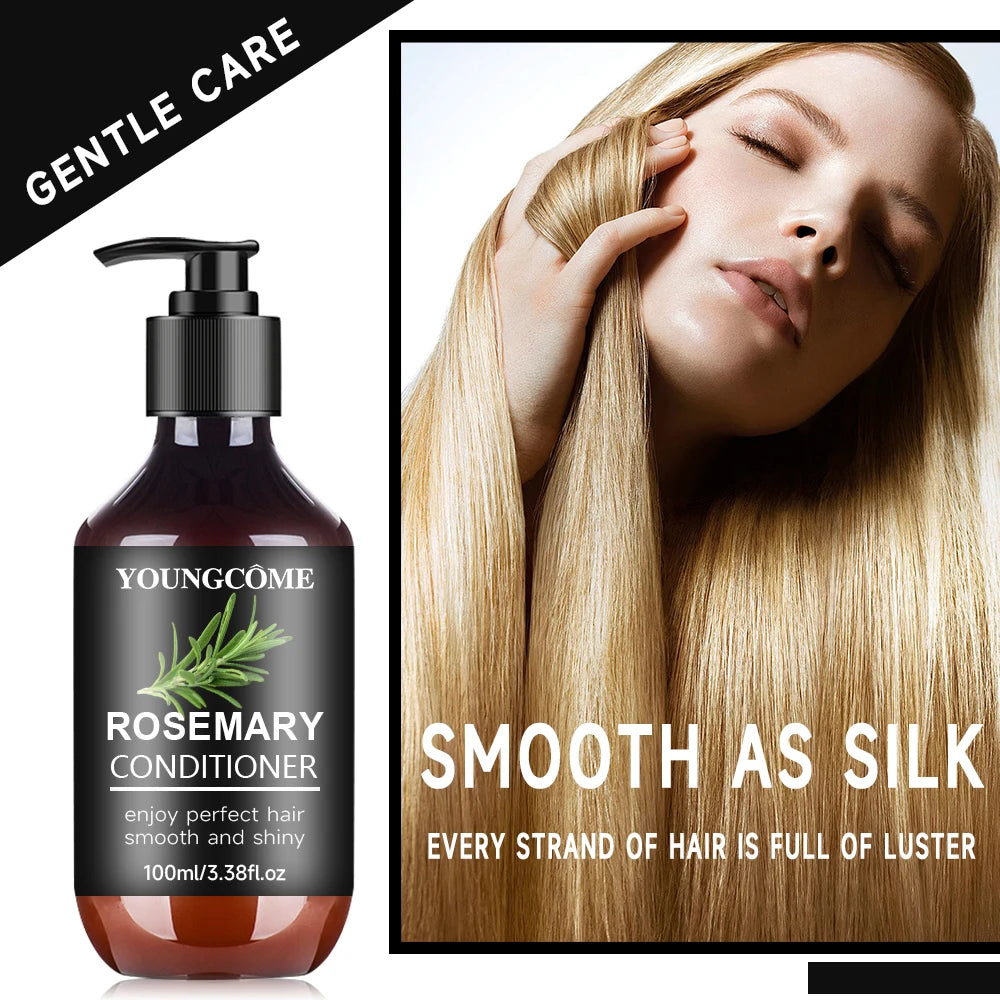 Rosemary Hair Care Kit 4in1 - Mask+Shampoo+Conditioner+Oil, with Biotin, Cleanses and Helps Strengthen Weak and Brittle Hair 4pc