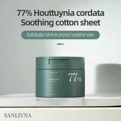Heartleaf 77 Toning Pads | Moisturizing Pore Care with Centella & Heartleaf Extract | 160ml