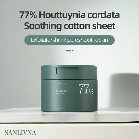 Heartleaf 77 Toning Pads | Moisturizing Pore Care with Centella & Heartleaf Extract | 160ml
