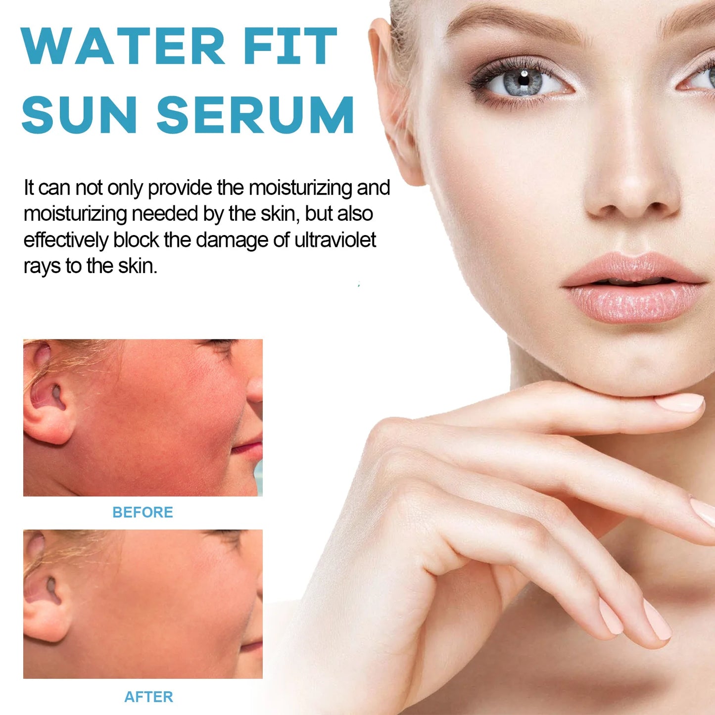 West Month Water-Fit Sun Serum SPF 50+ PA++++ | Korean Sunscreen with Pure Centella | Hydrating, Moisturizing & Oil Control for Sensitive Skin | 50ml