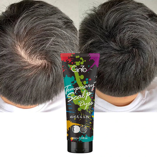 GINZO Hair Concealer for Men Waterproof Black Baldness Corrector Cream Thinning Hair Fillup Scalp Dye Beauty Health 40ML