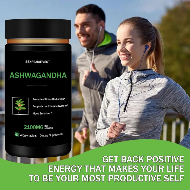 Sexraharvest | Ashwagandha Tablets | Energy, Immunity & Mood Support for Men