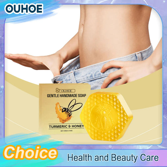 Fat Burning Soap Detox Weight Loss Anti Cellulite Slimming Body Belly Shaping Clean Moisturizing Tightening Turmeric Honey Soap