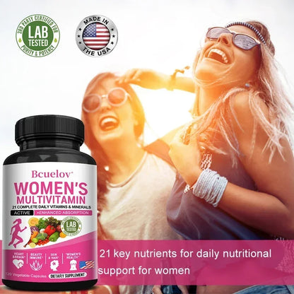 Bcuelov | ACEDK & B-Complex Multivitamin | Women's Daily Health & Energy Support