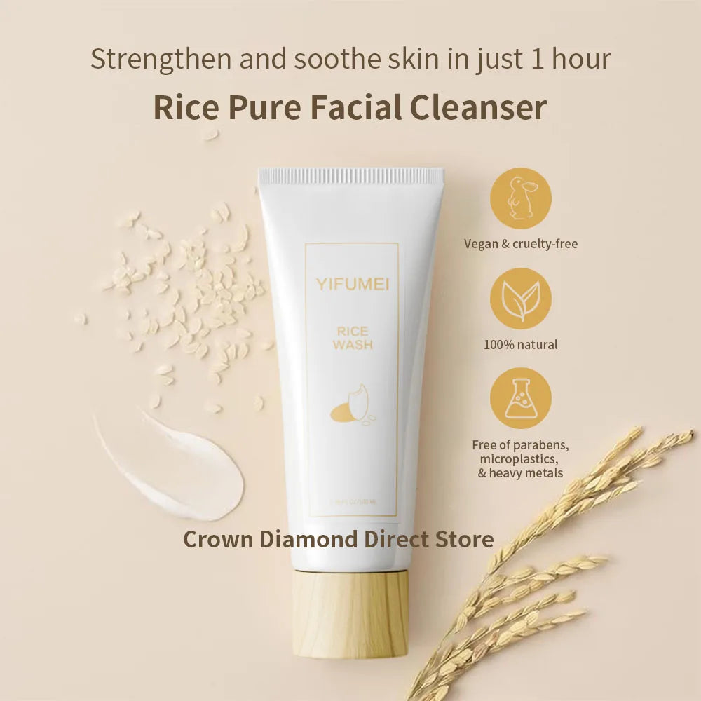 Yifumei | Rice Wash Cleanser | Gentle Cleansing & Deep Moisturizing