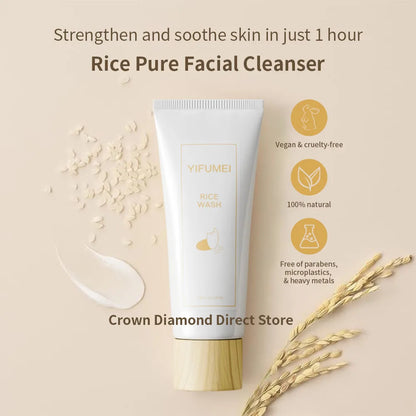 Yifumei | Rice Wash Cleanser | Gentle Cleansing & Deep Moisturizing