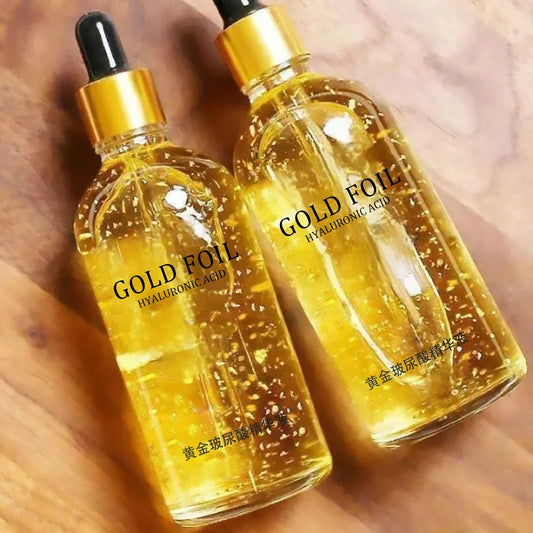 24K Gold Face Serum | Hyaluronic Acid & Nicotinamide | Anti-Aging, Lifting & Whitening Collagen Essence | 100ml