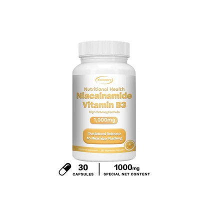 Xemenry | Niacinamide Vitamin B3 Capsules | Brain, Heart & Immunity Support