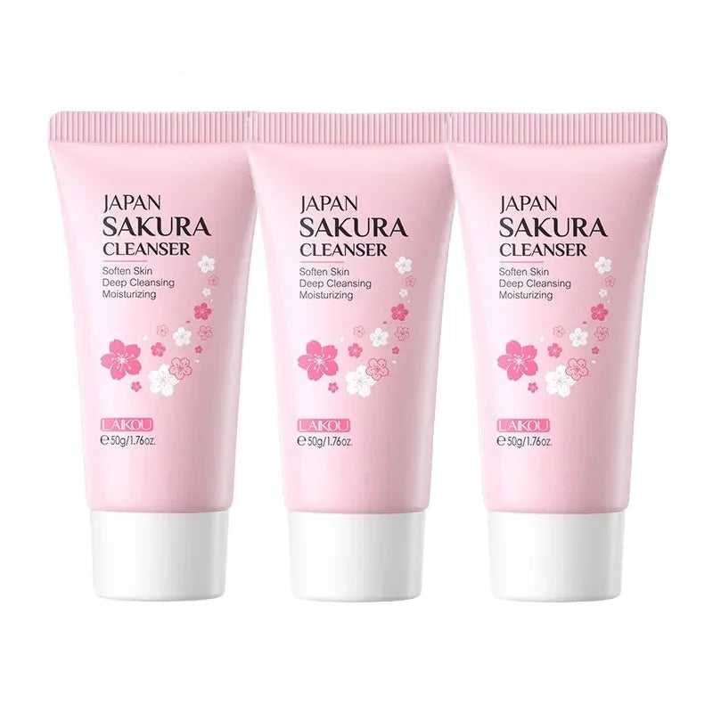 Laikou | Japan Sakura Cleanser | Deep Cleansing, Moisturizing & Skin Softening Care