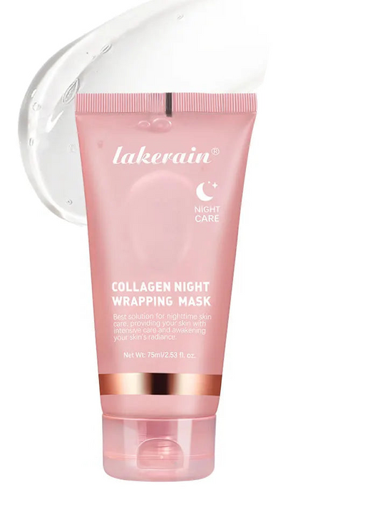 Lakerain Collagen Night Wrapping Mask – 75ml Peel-Off Night Mask for Hydration & Elasticity Care