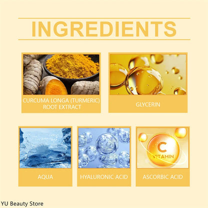 Turmeric Vitamin C Clay Mask Deep Cleansing Facial Improves Dark Spots Acne Hydrating Skin Care Tightens Skin Evens Skin Tone