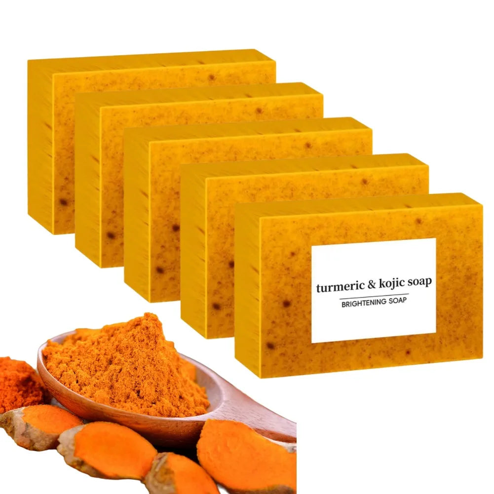 Handmade Soap | Turmeric, Lemon & Kojic Acid | Brightening & Deep Cleansing – 100g