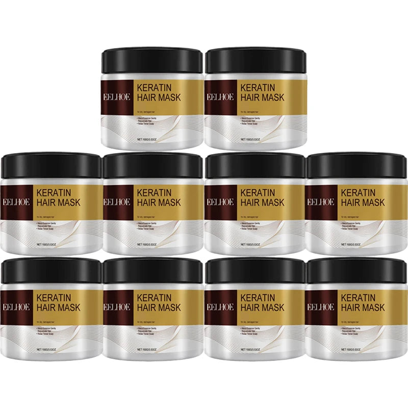 Collagen Hair Mask Keratin Hair Treatment Deep Repair Argan Oil Collagen Essence Keratin Conditioner For Dry Damaged Hair