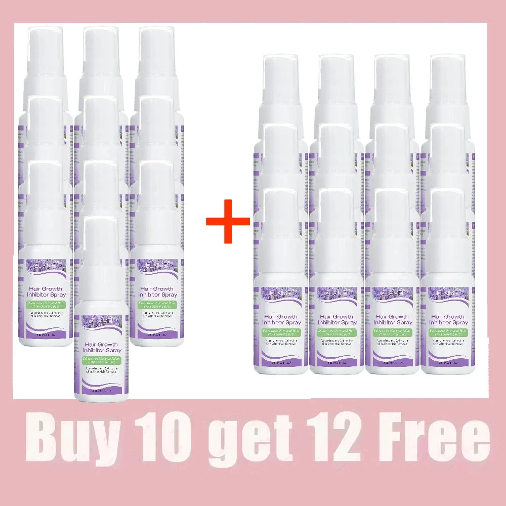 Permanant Hair Growth Removal Inhibitor Spray Beard Bikini Intimate Legs Body Armpit Painless Facial Stop Hair