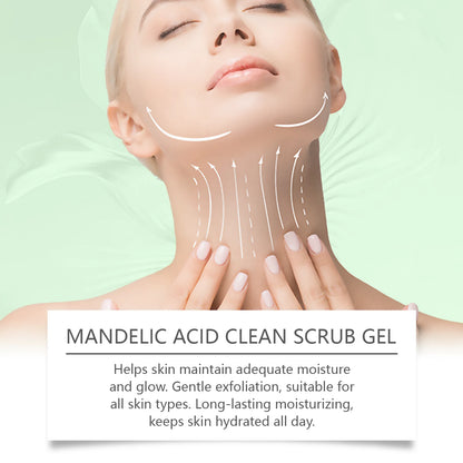 Mandelic Acid Clean Scrub Gel Exfoliating for Body Cleansing and Moisturizing Remove Dead Skin Oil Control Smoothing Body Care