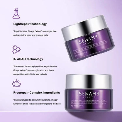 Sewame | Youthful Skin Dense Vitality & Elasticity Essence | Eye Cream, Moisturizing, Firming, Lightening Eye Bags, Soothing
