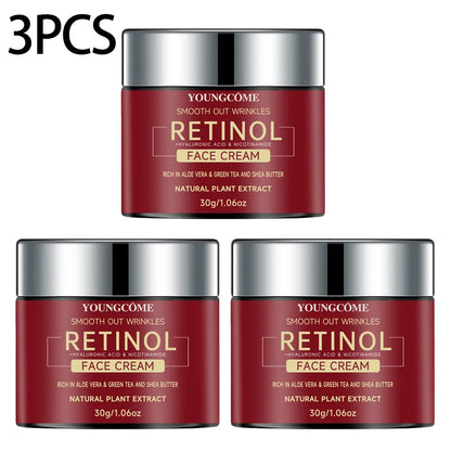 YOUNGCOME Retinol Lifting & Firming Face Cream | With Hyaluronic Acid, Niacinamide, Aloe Vera & Green Tea | Anti-Aging, Moisturizing & Brightening