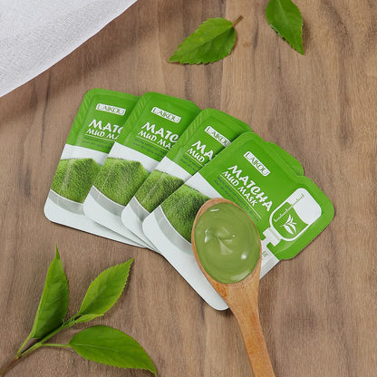 Green Tea & Sakura Skincare Kit | Korean Cosmetics for Women | Moisturizing, Acne Care & Exfoliating Face Set