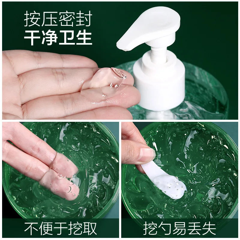 Natural Aloe Vera Gel 99% Acne Scars After Sun Repair Moisturizing Soothing Face Hand Body Day Cream Skin Care