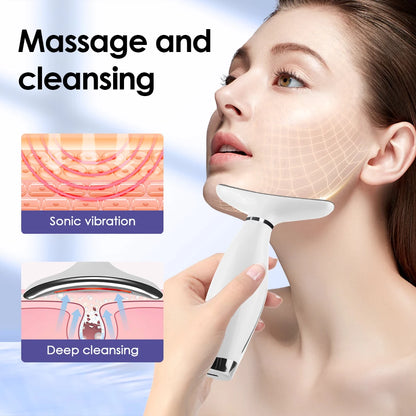 Neck & Face Beauty Device | Vibration Massage | Face Lifting Machine for Home Use