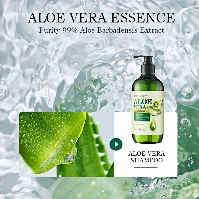 Aloe Vera shampoo 500ml | Deep Cleansing, Moisturizing & Long-Lasting Oil Control