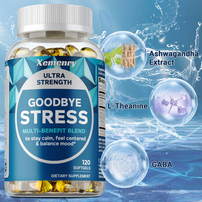 Xemenry | GABA L-Theanine Capsules | Stress Relief & Mood Balance Support