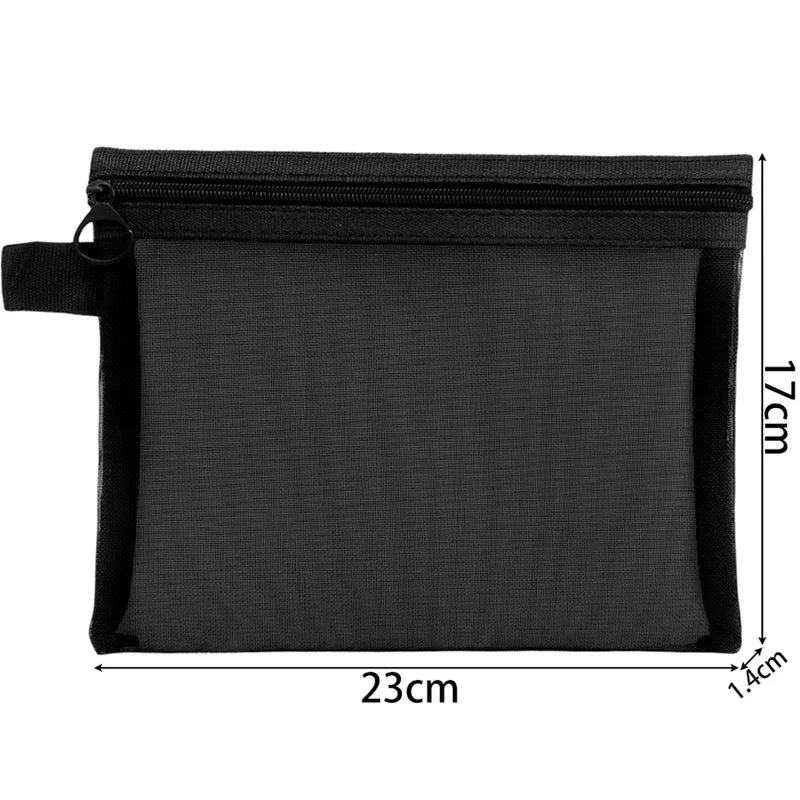 1/3pcs Mesh Clear Cosmetic Bags Small Large Black Makeup Bag Portable Travel Toiletry Organizer Case Lipstick Storage Pouch