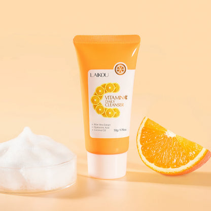 LAIKOU | Vitamin C, Aloe Vera & Hyaluronic Acid | Brightening & Deep Cleansing