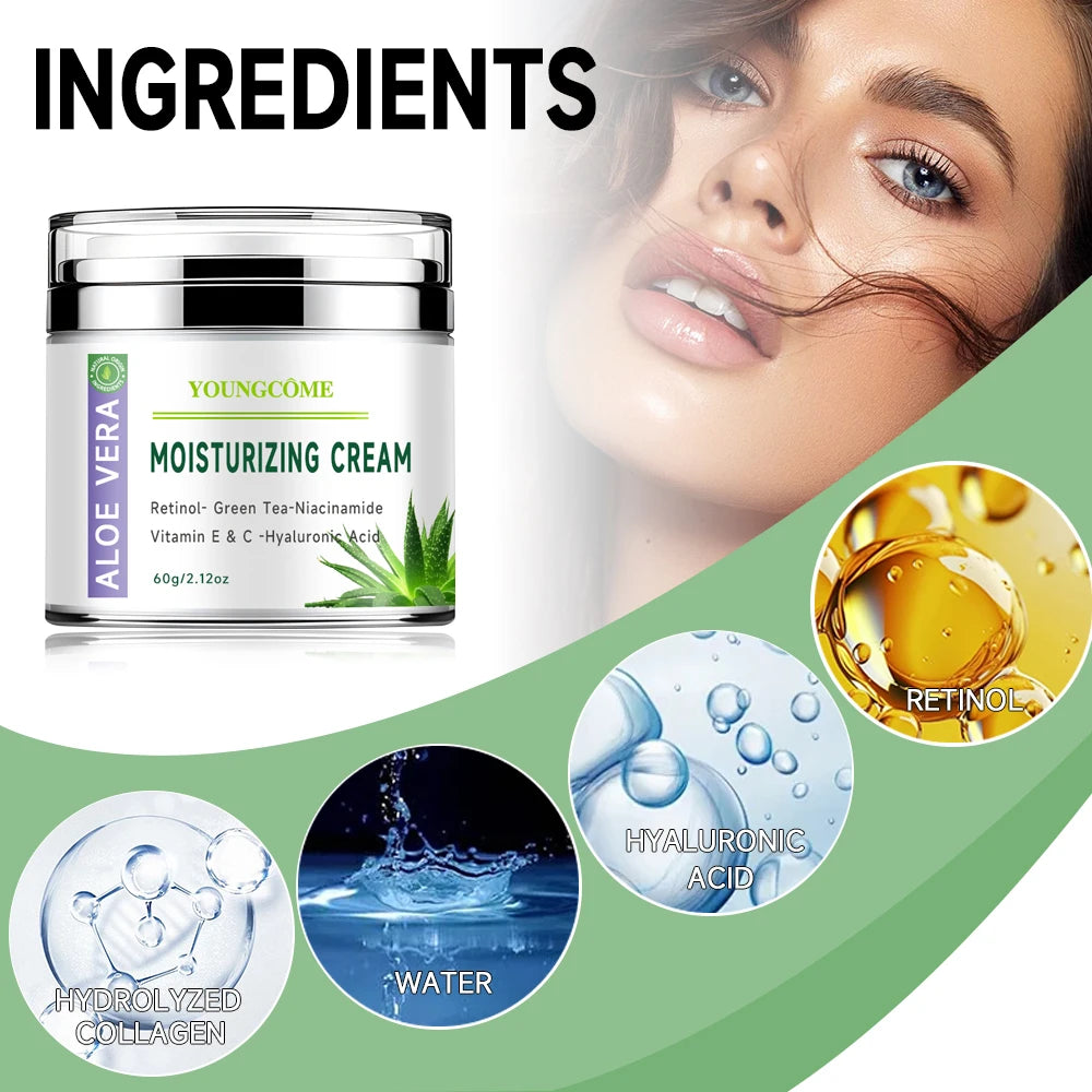 Youngcôme | Retinol, Green Tea & Niacinamide moisturizing cream | Hydrating & Brightening