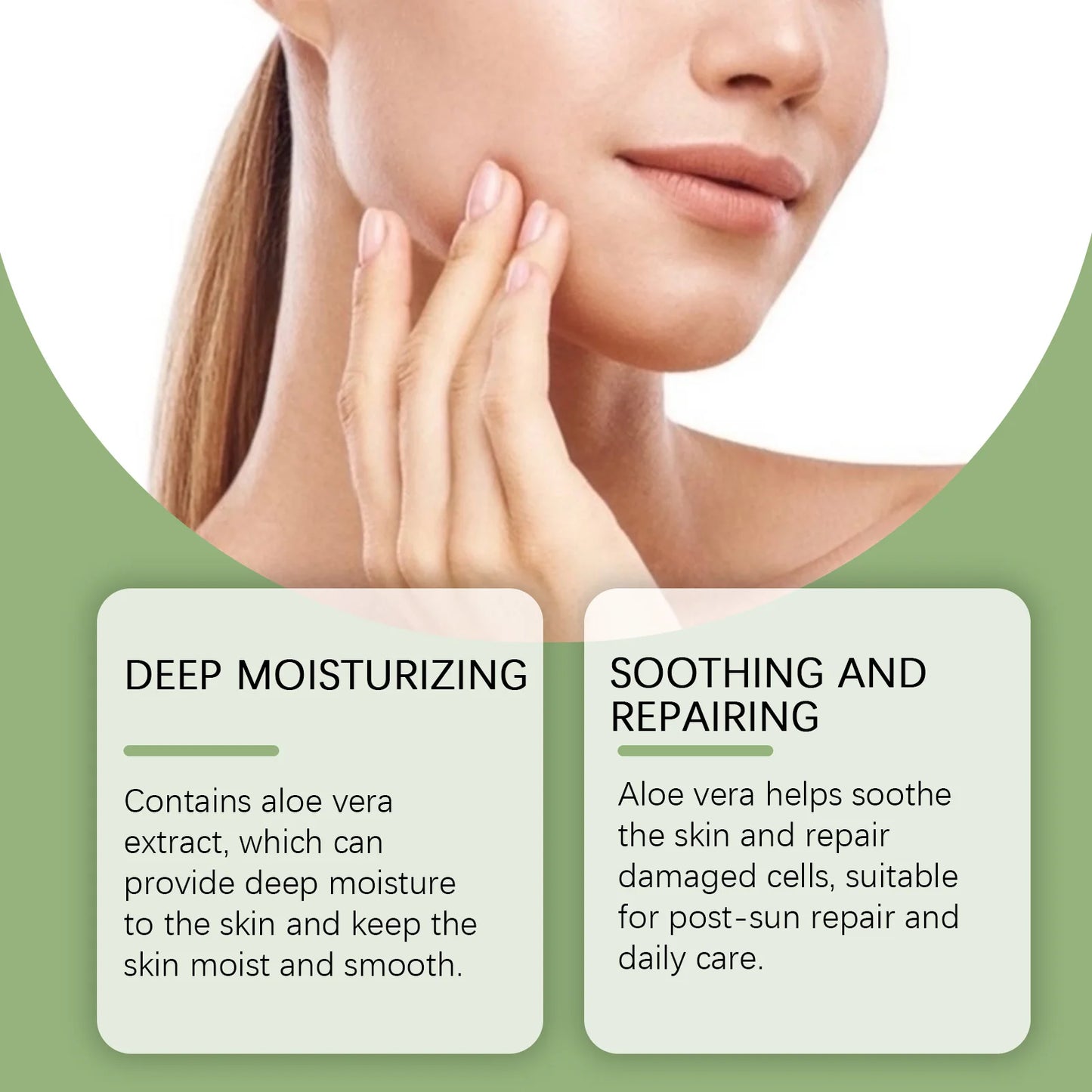 OceAura | 99% Pure Aloe Vera | Sunburn Repair, Hydrating, Moisturizing, Soothing & Smoothing Facial Gel | For Dry & Sensitive Skin