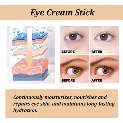 Snail & Collagen | Fine Line & Wrinkle Reduction, Dark Circle Lightening, Firming & Moisturizing | Eye Cream Stick