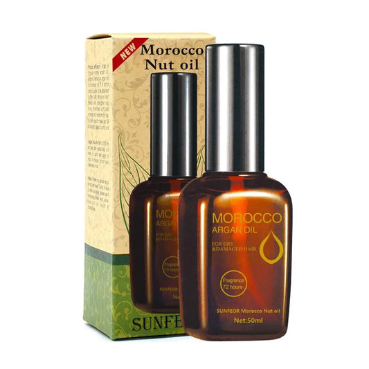 EELHOE Moroccan Argan Hair Oil – 50ml Multi-functional Herbal Serum for Dry & Damaged Hair