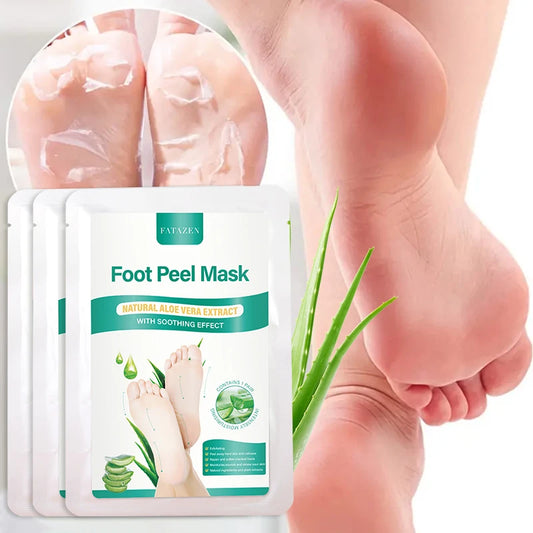 FATAZEN Aloe Foot Peel Mask – 55g Exfoliating & Soothing Treatment for Dry, Cracked Feet (2-Pack)