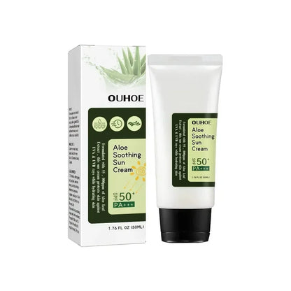 OUHOE | Aloe Leaf Extract | SPF 50+ PA+++ Sun Protection, UV Isolation, Moisturizing & Non-Greasy | 50ml