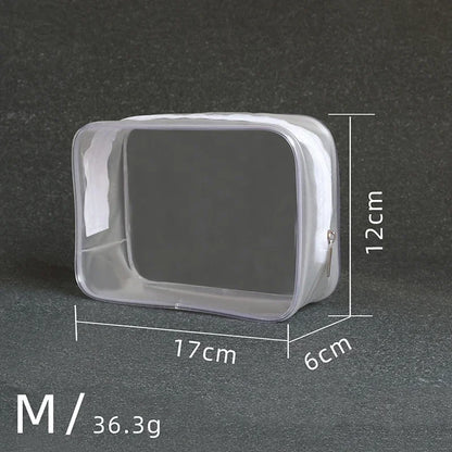 Transparent PVC Bags Travel Organizer Clear Makeup Bag for Toiletries and Cosmetics Waterproof Beauty Case for  Travelers