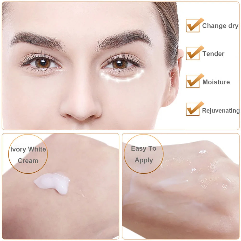 Snail Collagen Eye Cream | Firming, Moisturizing, Anti-Dark Circles, Eye Bag Removal | Skin Care for Eyes