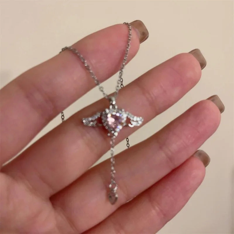 Exquisite Starry Sky Planet Light Luxury Temperament Necklace Star Moon Versatile Clavicle Chain Womens Christmas Jewelry Gift