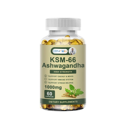 Byurwill | KSM-66 Ashwagandha-Dietary Supplements | Supports Stress, Mood & Energy