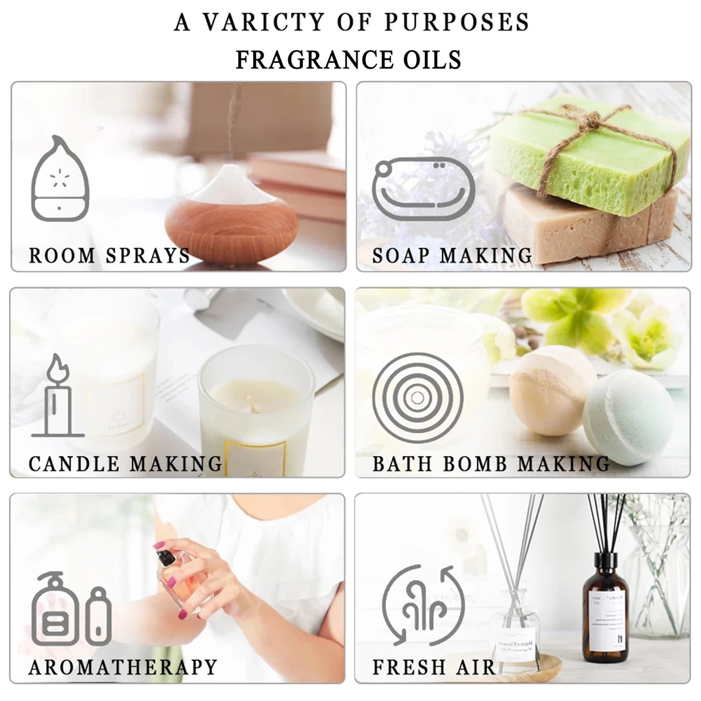 PHATOIL 100ml Natural Essential Oil For Skin Aromatherapy Diffuser Eucalyptus Lavender Vanilla Rose Fragrance Essential Oils