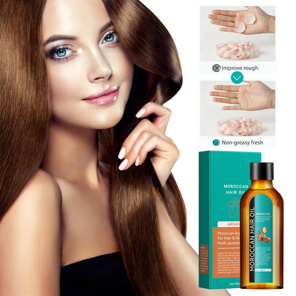 Moroccan Hair Care Oil, Hair Care Oil For Dry Damaged Hair Men And Women, Healthier Scalp Soft And Light Care For Damaged Hair