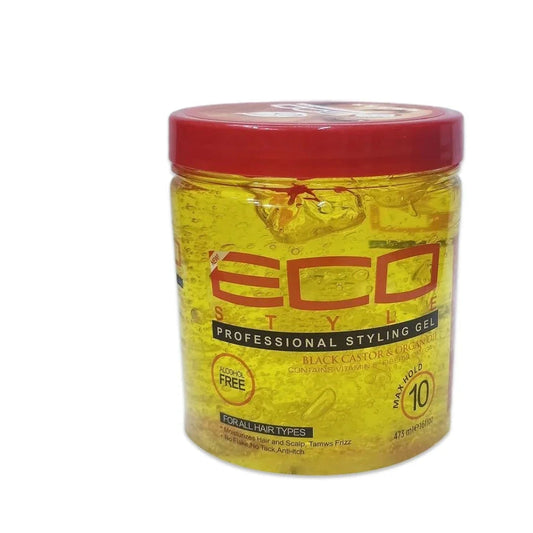 ECO Styling Gel – Olive & Black Castor Oil Edge Control Gel for All Hair Types (268ml / 473ml)