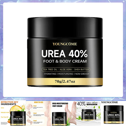Urea 40% Cream Foot Cream for Dry Cracked Feet Heels Knees Hands Repair Treatment,Moisturizer Dead Skin Remover Foot Cream