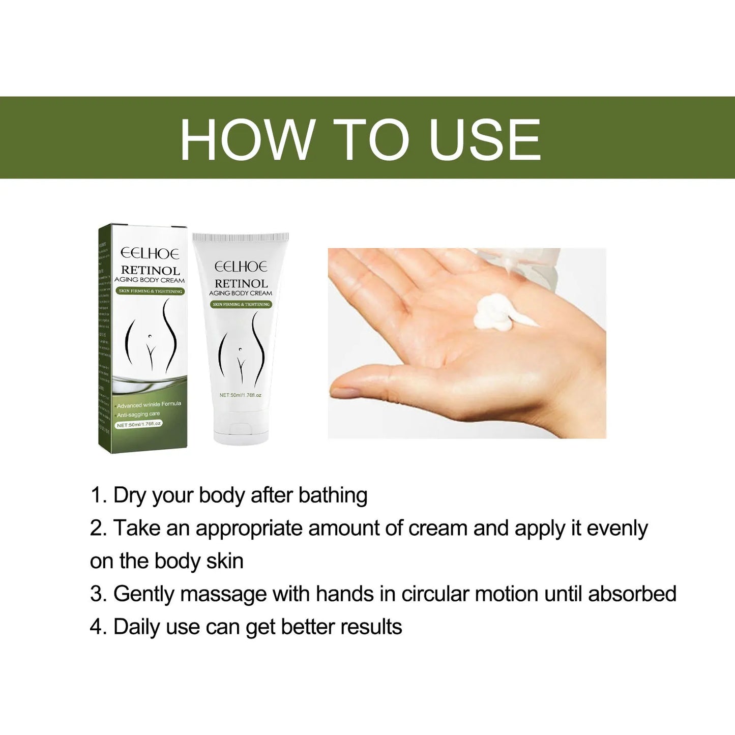 Anti Cellulite Body Lotion Improve Sagging Anti-aging Shaping Soften Lightening Fine Lines Moisturizing Body Tightening Cream